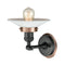 Innovations Lighting Halophane 1 Light Mixed Metals Sconce Part Of The Franklin Restoration Collection 203BK-BPAC-HRAC-G1