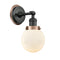 Beacon Sconce shown in the Matte Black finish with a Matte White shade