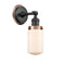 Dover Sconce shown in the Matte Black finish with a Matte White shade