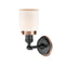 Innovations Lighting Small Bell 1 Light Mixed Metals Sconce Part Of The Franklin Restoration Collection 203BK-BPAC-HRAC-G51