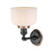 Innovations Lighting Large Bell 1 Light Mixed Metals Sconce Part Of The Franklin Restoration Collection 203BK-BPAC-HRAC-G71