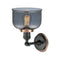 Innovations Lighting Large Bell 1 Light Mixed Metals Sconce Part Of The Franklin Restoration Collection 203BK-BPAC-HRAC-G73
