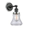 Bellmont Sconce shown in the Matte Black finish with a Clear shade