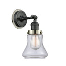 Bellmont Sconce shown in the Matte Black finish with a Clear shade
