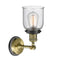 Innovations Lighting Small Bell 1 Light Sconce Part Of The Franklin Restoration Collection 203BP-ABBK-G54