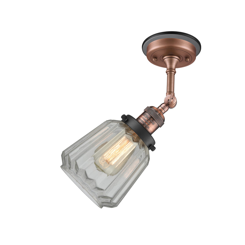 Innovations Lighting Chatham 1 Light Sconce Part Of The Franklin Restoration Collection 203BP-ACBK-G142