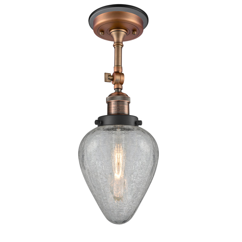 Innovations Lighting Geneseo 1 Light Sconce Part Of The Franklin Restoration Collection 203BP-ACBK-G165