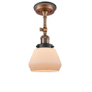 Innovations Lighting Fulton 1 Light Sconce Part Of The Franklin Restoration Collection 203BP-ACBK-G171