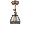 Innovations Lighting Fulton 1 Light Sconce Part Of The Franklin Restoration Collection 203BP-ACBK-G173