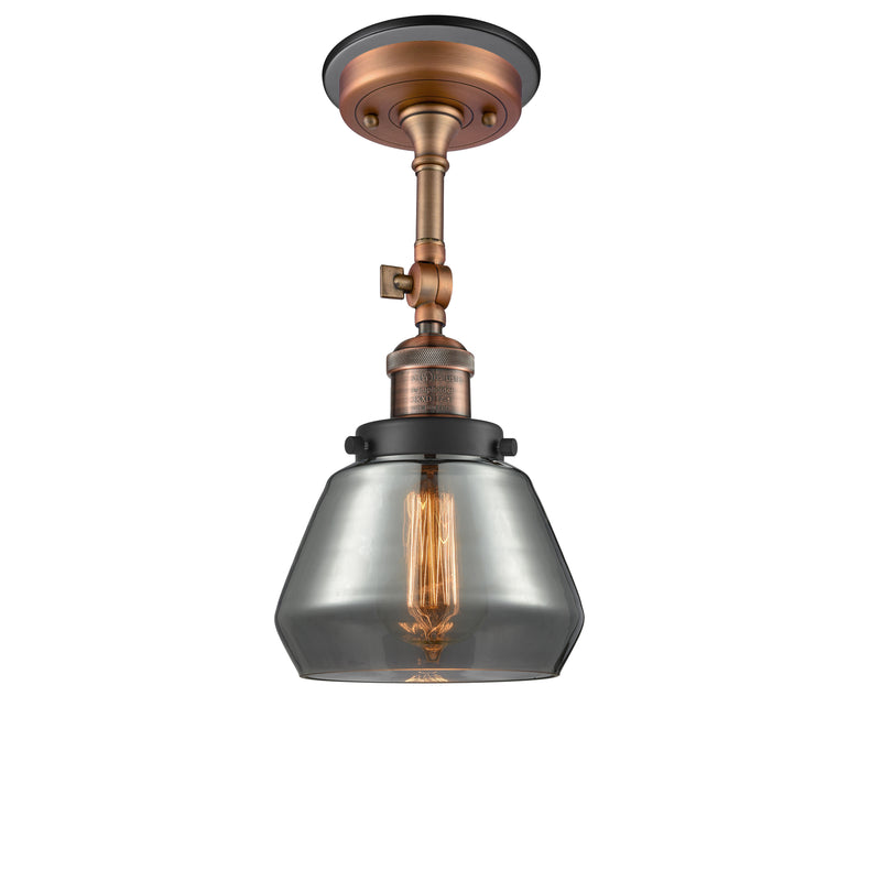 Innovations Lighting Fulton 1 Light Sconce Part Of The Franklin Restoration Collection 203BP-ACBK-G173