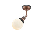 Innovations Lighting Beacon 1 Light 6" Sconce 203BP-ACBK-G201-6