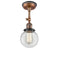 Innovations Lighting Beacon 1 Light 6" Sconce 203BP-ACBK-G202-6