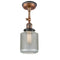 Innovations Lighting Stanton 1 Light Sconce Part Of The Franklin Restoration Collection 203BP-ACBK-G262