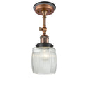 Innovations Lighting Colton 1 Light Sconce Part Of The Franklin Restoration Collection 203BP-ACBK-G302