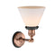 Innovations Lighting Large Cone 1 Light Sconce Part Of The Franklin Restoration Collection 203BP-ACBK-G41