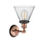 Innovations Lighting Large Cone 1 Light Sconce Part Of The Franklin Restoration Collection 203BP-ACBK-G42