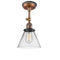 Innovations Lighting Large Cone 1 Light Sconce Part Of The Franklin Restoration Collection 203BP-ACBK-G42