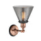 Innovations Lighting Large Cone 1 Light Sconce Part Of The Franklin Restoration Collection 203BP-ACBK-G43