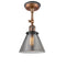Innovations Lighting Large Cone 1 Light Sconce Part Of The Franklin Restoration Collection 203BP-ACBK-G43