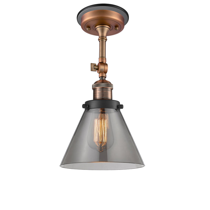 Innovations Lighting Large Cone 1 Light Sconce Part Of The Franklin Restoration Collection 203BP-ACBK-G43