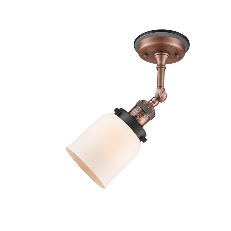 Innovations Lighting Small Bell 1 Light Sconce Part Of The Franklin Restoration Collection 203BP-ACBK-G51
