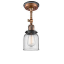 Innovations Lighting Small Bell 1 Light Sconce Part Of The Franklin Restoration Collection 203BP-ACBK-G52