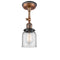 Innovations Lighting Small Bell 1 Light Sconce Part Of The Franklin Restoration Collection 203BP-ACBK-G52