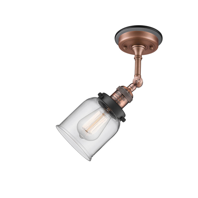 Innovations Lighting Small Bell 1 Light Sconce Part Of The Franklin Restoration Collection 203BP-ACBK-G52