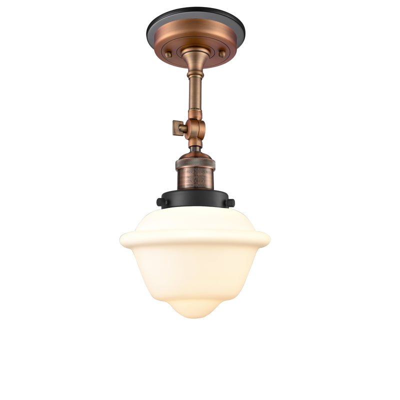 Innovations Lighting Small Oxford 1 Light Sconce Part Of The Franklin Restoration Collection 203BP-ACBK-G531