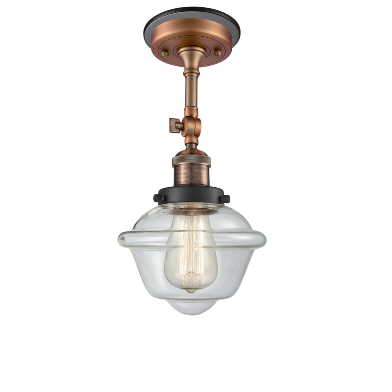 Innovations Lighting Small Oxford 1 Light Sconce Part Of The Franklin Restoration Collection 203BP-ACBK-G532