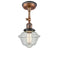 Innovations Lighting Small Oxford 1 Light Sconce Part Of The Franklin Restoration Collection 203BP-ACBK-G534