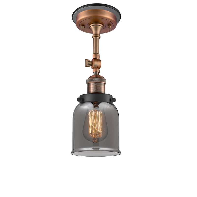 Innovations Lighting Small Bell 1 Light Sconce Part Of The Franklin Restoration Collection 203BP-ACBK-G53