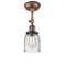 Innovations Lighting Small Bell 1 Light Sconce Part Of The Franklin Restoration Collection 203BP-ACBK-G54
