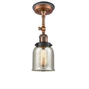 Innovations Lighting Small Bell 1 Light Sconce Part Of The Franklin Restoration Collection 203BP-ACBK-G58