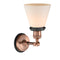 Innovations Lighting Small Cone 1 Light Sconce Part Of The Franklin Restoration Collection 203BP-ACBK-G61