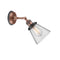 Innovations Lighting Small Cone 1 Light Sconce Part Of The Franklin Restoration Collection 203BP-ACBK-G62