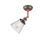 Innovations Lighting Small Cone 1 Light Sconce Part Of The Franklin Restoration Collection 203BP-ACBK-G64
