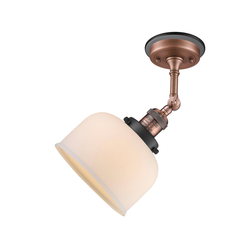 Innovations Lighting Large Bell 1 Light Sconce Part Of The Franklin Restoration Collection 203BP-ACBK-G71