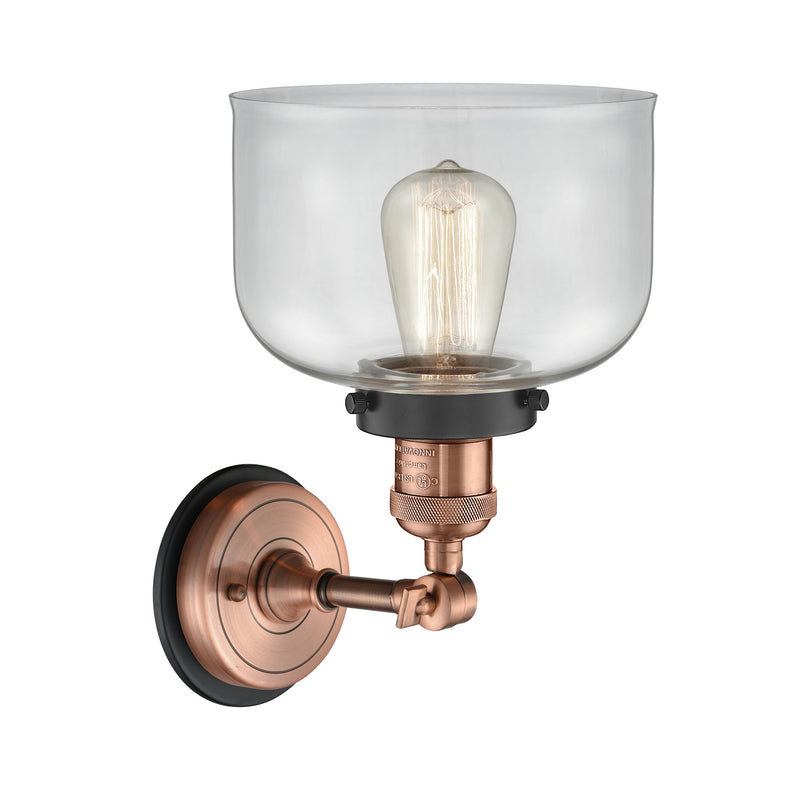 Innovations Lighting Large Bell 1 Light Sconce Part Of The Franklin Restoration Collection 203BP-ACBK-G72