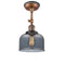Innovations Lighting Large Bell 1 Light Sconce Part Of The Franklin Restoration Collection 203BP-ACBK-G73