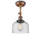Innovations Lighting Large Bell 1 Light Sconce Part Of The Franklin Restoration Collection 203BP-ACBK-G74