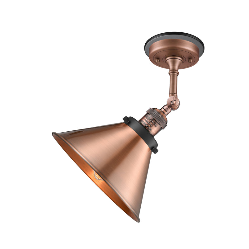 Innovations Lighting Briarcliff 1 Light Sconce Part Of The Franklin Restoration Collection 203BP-ACBK-M10-AC
