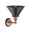 Innovations Lighting Briarcliff 1 Light Sconce Part Of The Franklin Restoration Collection 203BP-ACBK-M10-BK