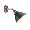 Innovations Lighting Briarcliff 1 Light Sconce Part Of The Franklin Restoration Collection 203BP-ACBK-M10-BK