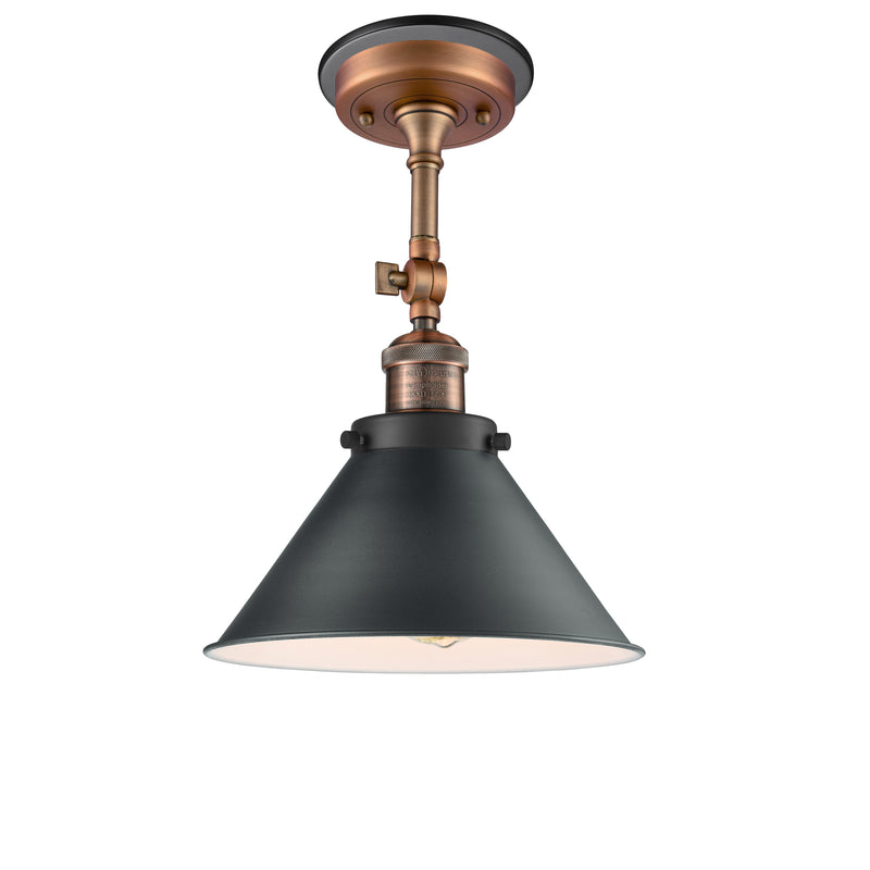 Innovations Lighting Briarcliff 1 Light Sconce Part Of The Franklin Restoration Collection 203BP-ACBK-M10-BK