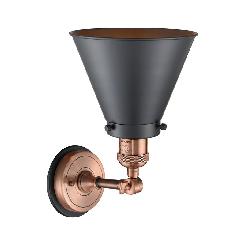Innovations Lighting Appalachian 1 Light Sconce Part Of The Franklin Restoration Collection 203BP-ACBK-M13-BK