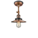 Innovations Lighting Railroad 1 Light Sconce Part Of The Franklin Restoration Collection 203BP-ACBK-M3-AC