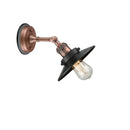 Innovations Lighting Railroad 1 Light Sconce Part Of The Franklin Restoration Collection 203BP-ACBK-M6-BK