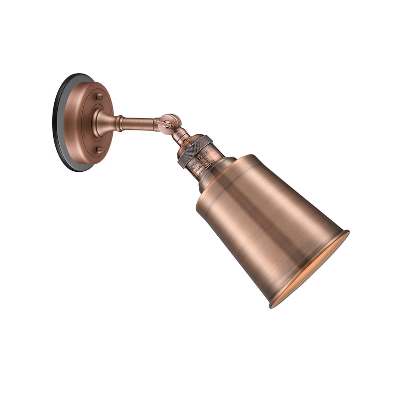 Innovations Lighting Addison 1 Light Sconce Part Of The Franklin Restoration Collection 203BP-ACBK-M9-AC