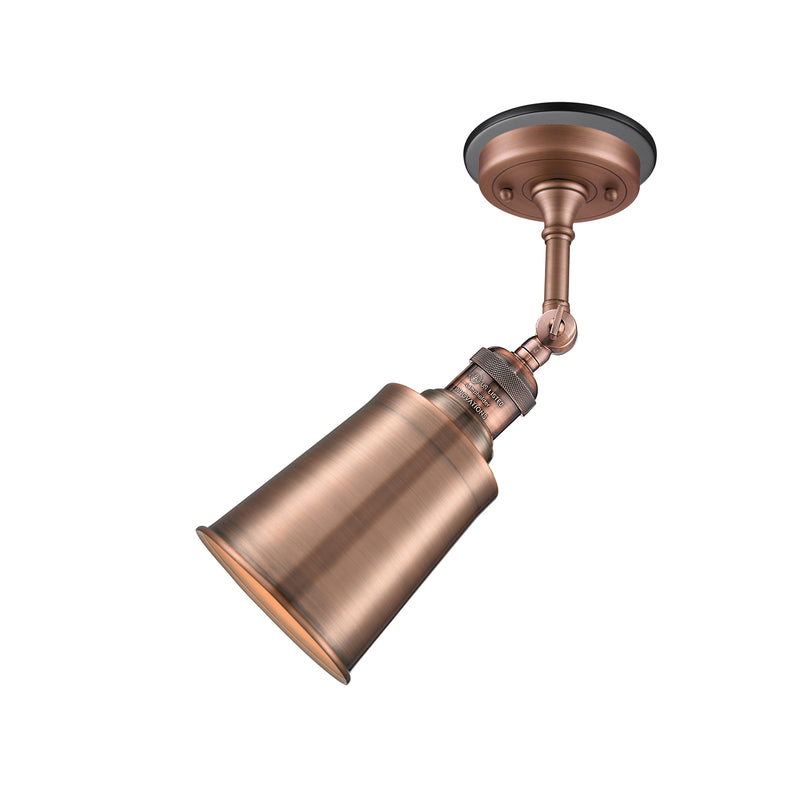 Innovations Lighting Addison 1 Light Sconce Part Of The Franklin Restoration Collection 203BP-ACBK-M9-AC